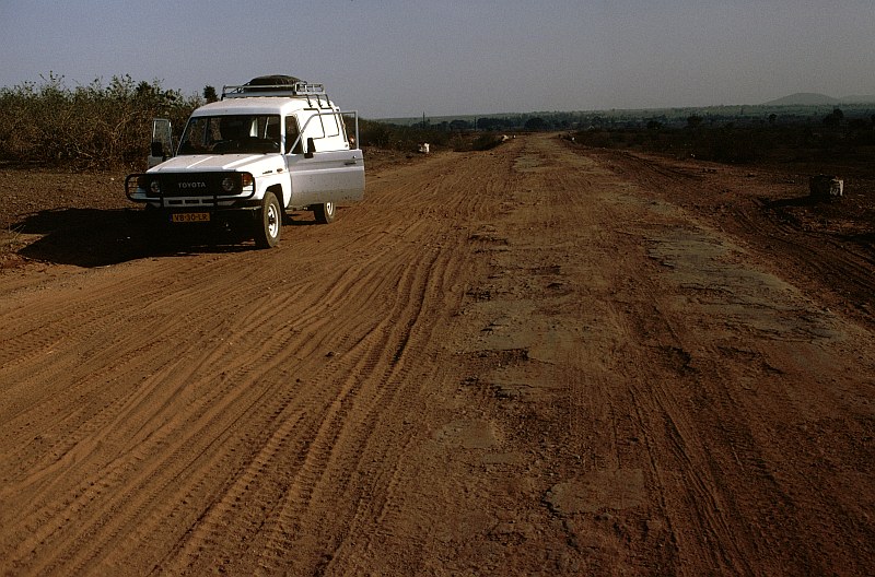 De weg naar Khajuraho.