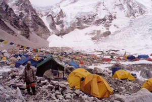 Everest Basecamp with the Icefall