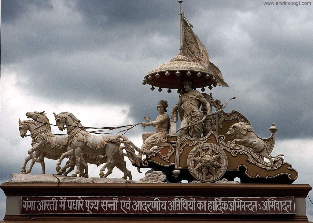 Rooftop decoration in Rishikesh