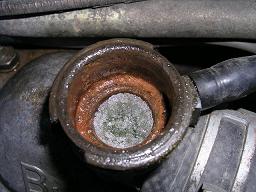 Bevroren koelvloeistof