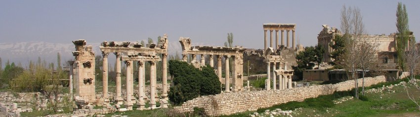 The ruins of Heliopolis (Baalbek)